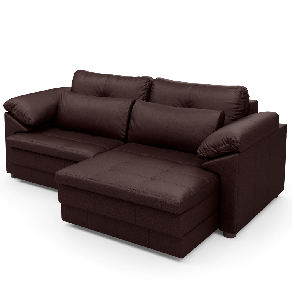 Sofá Retrátil Para Sala de Estar 2 Lugares 175cm Riza S03 Couro Caramelo - Lyam Decor