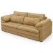 Sofá Retrátil Para Sala de Estar 2 Lugares 175cm Riza S03 Couro Soft Bege - Lyam Decor