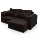 Sofá Retrátil Para Sala de Estar 3 Lugares 215cm Riza S03 Couro Vinho - Lyam Decor