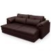Sofá Retrátil Para Sala de Estar 3 Lugares 250cm Riza S03 Couro Caramelo - Lyam Decor