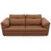 Sofá Retrátil Para Sala de Estar 3 Lugares 250cm Riza S03 Couro Soft Mel - Lyam Decor