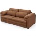 Sofá Retrátil Para Sala de Estar 3 Lugares 250cm Riza S03 Couro Soft Mel - Lyam Decor
