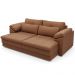 Sofá Retrátil Para Sala de Estar 3 Lugares 250cm Riza S03 Couro Soft Mel - Lyam Decor