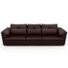 Sofá Retrátil Para Sala de Estar 4 Lugares 297cm Riza S03 Couro Caramelo - Lyam Decor