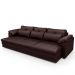 Sofá Retrátil Para Sala de Estar 4 Lugares 297cm Riza S03 Couro Caramelo - Lyam Decor