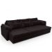 Sofá Retrátil Para Sala de Estar 4 Lugares 297cm Riza S03 Couro Vinho - Lyam Decor