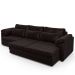 Sofá Retrátil Para Sala de Estar 4 Lugares 332cm Riza S03 Couro Vinho - Lyam Decor