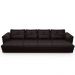 Sofá Retrátil Para Sala de Estar 4 Lugares 339cm Riza S03 Couro Vinho - Lyam Decor
