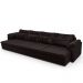 Sofá Retrátil Para Sala de Estar 6 Lugares 414cm Riza S03 Couro Vinho - Lyam Decor