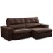 Sofá Retrátil Reclinável Para Sala 3 Lugares 230cm Bryant L06 Couro Marrom - Lyam Decor