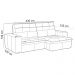 Sofá Retrátil Reclinável Para Sala 3 Lugares 230cm Bryant L06 Couro Marrom - Lyam Decor