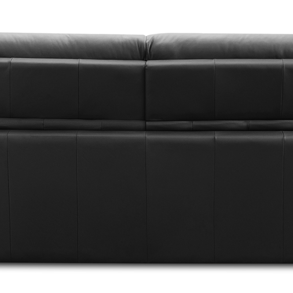 Sofá Retrátil Reclinável Para Sala 3 Lugares 230cm Bryant L06 Couro Preto - Lyam Decor