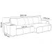 Sofá Retrátil Reclinável Para Sala 4 Lugares 290cm Angel L06 Couro Caramelo - Lyam Decor