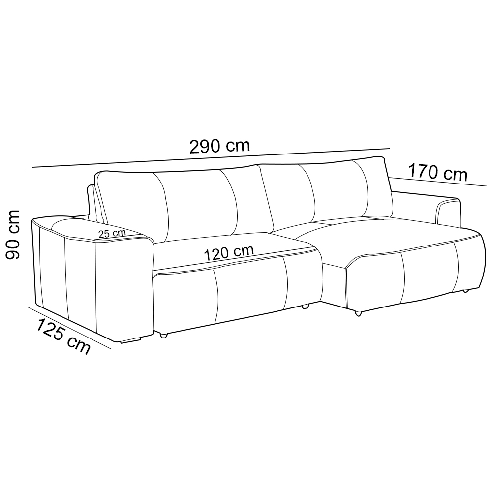 Sofá Retrátil Reclinável Para Sala 4 Lugares 290cm Angel L06 Couro Caramelo - Lyam Decor