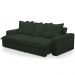 Sofá Retrátil Reclinável Para Sala de Estar Living 195cm Vêneto F04 Veludo Verde - Lyam Decor