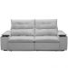 Sofá Retrátil Reclinável Para Sala de Estar Living 210cm Ártico F04 Bouclê Cinza - Lyam Decor