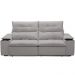 Sofá Retrátil Reclinável Para Sala de Estar Living 210cm Ártico F04 Veludo Cinza - Lyam Decor