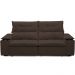 Sofá Retrátil Reclinável Para Sala de Estar Living 210cm Ártico F04 Veludo Marrom - Lyam Decor