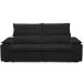Sofá Retrátil Reclinável Para Sala de Estar Living 210cm Ártico F04 Veludo Preto - Lyam Decor