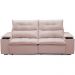 Sofá Retrátil Reclinável Para Sala de Estar Living 210cm Ártico F04 Veludo Rosê - Lyam Decor