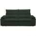 Sofá Retrátil Reclinável Para Sala de Estar Living 210cm Ártico F04 Veludo Verde - Lyam Decor