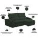 Sofá Retrátil Reclinável Para Sala de Estar Living 210cm Ártico F04 Veludo Verde - Lyam Decor