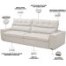 Sofá Retrátil Reclinável Para Sala de Estar Living 210cm Dimas F04 Bouclê Off White - Lyam Decor