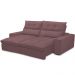 Sofá Retrátil Reclinável Para Sala de Estar Living 210cm Dimas F04 Veludo Lilás - Lyam Decor