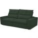 Sofá Retrátil Reclinável Para Sala de Estar Living 210cm Dimas F04 Veludo Verde - Lyam Decor