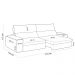 Sofá Retrátil Reclinável Para Sala de Estar Living 210cm Nápoles F04 Bouclê Off White - Lyam Decor