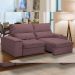 Sofá Retrátil Reclinável Para Sala de Estar Living 210cm Nápoles F04 Veludo Lilás - Lyam Decor