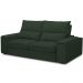 Sofá Retrátil Reclinável Para Sala de Estar Living 210cm Nápoles F04 Veludo Verde - Lyam Decor