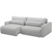 Sofá Retrátil Reclinável Para Sala de Estar Living 210cm Sevilha F04 Bouclê Cinza - Lyam Decor