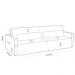 Sofá Retrátil Reclinável Para Sala de Estar Living 210cm Sevilha F04 Bouclê Grafite - Lyam Decor