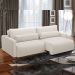 Sofá Retrátil Reclinável Para Sala de Estar Living 210cm Sevilha F04 Bouclê Off White - Lyam Decor