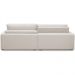 Sofá Retrátil Reclinável Para Sala de Estar Living 210cm Sevilha F04 Bouclê Off White - Lyam Decor