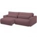 Sofá Retrátil Reclinável Para Sala de Estar Living 210cm Sevilha F04 Veludo Lilás - Lyam Decor