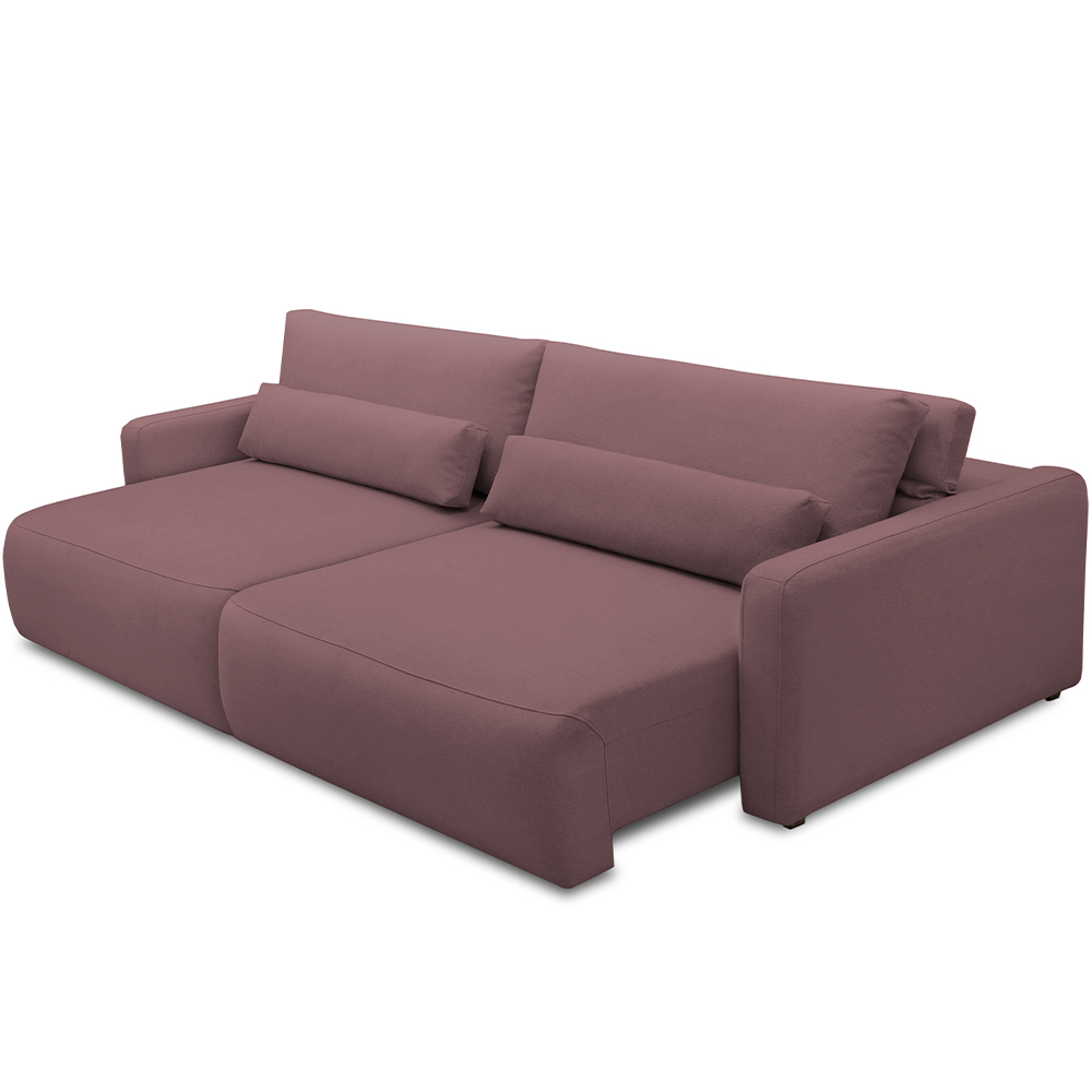 Sofá Retrátil Reclinável Para Sala de Estar Living 210cm Sevilha F04 Veludo Lilás - Lyam Decor