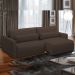 Sofá Retrátil Reclinável Para Sala de Estar Living 210cm Sevilha F04 Veludo Marrom - Lyam Decor