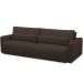 Sofá Retrátil Reclinável Para Sala de Estar Living 210cm Sevilha F04 Veludo Marrom - Lyam Decor