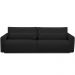 Sofá Retrátil Reclinável Para Sala de Estar Living 210cm Sevilha F04 Veludo Preto - Lyam Decor