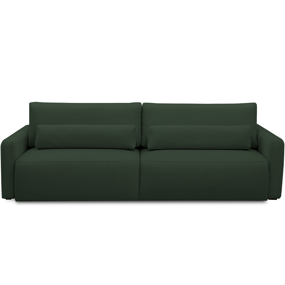 Sofá Retrátil Reclinável Para Sala de Estar Living 210cm Sevilha F04 Veludo Verde - Lyam Decor
