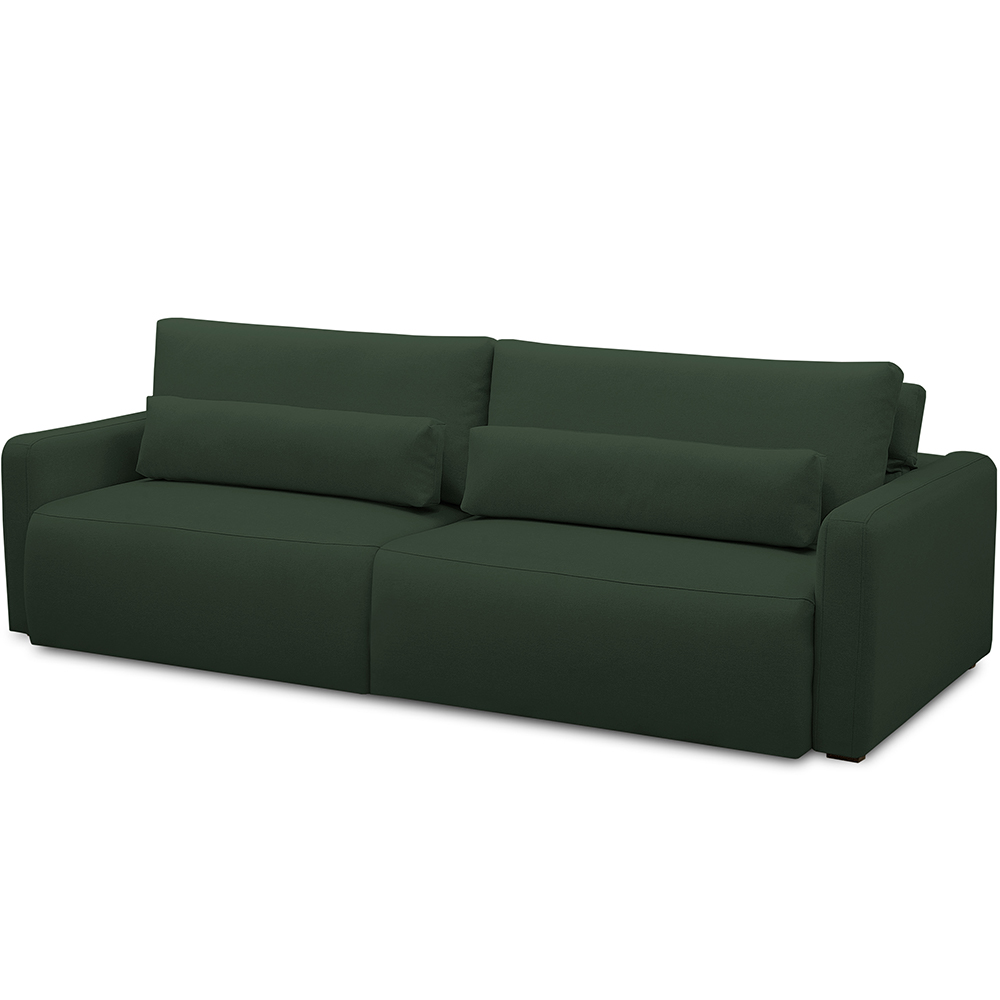 Sofá Retrátil Reclinável Para Sala de Estar Living 210cm Sevilha F04 Veludo Verde - Lyam Decor