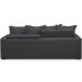 Sofá Retrátil Reclinável Para Sala de Estar Living 215cm Vêneto F04 Bouclê Grafite - Lyam Decor