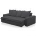 Sofá Retrátil Reclinável Para Sala de Estar Living 215cm Vêneto F04 Bouclê Grafite - Lyam Decor