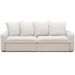 Sofá Retrátil Reclinável Para Sala de Estar Living 215cm Vêneto F04 Bouclê Off White - Lyam Decor