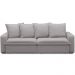 Sofá Retrátil Reclinável Para Sala de Estar Living 215cm Vêneto F04 Veludo Cinza - Lyam Decor