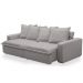 Sofá Retrátil Reclinável Para Sala de Estar Living 215cm Vêneto F04 Veludo Cinza - Lyam Decor