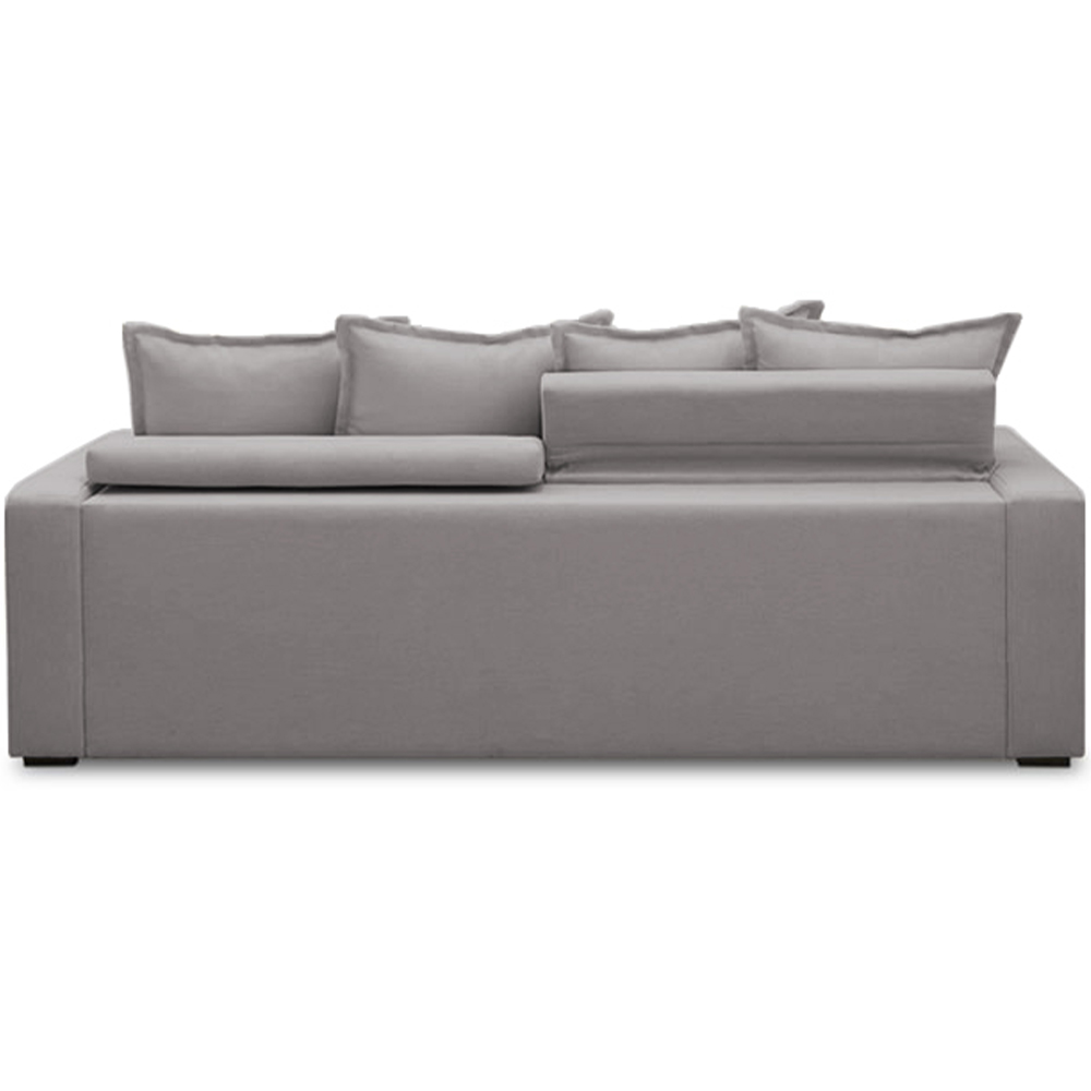 Sofá Retrátil Reclinável Para Sala de Estar Living 215cm Vêneto F04 Veludo Cinza - Lyam Decor