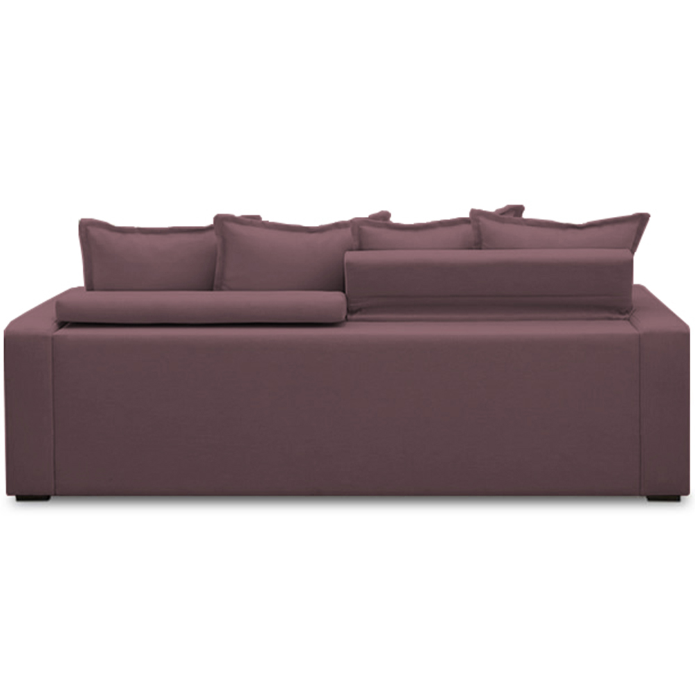 Sofá Retrátil Reclinável Para Sala de Estar Living 215cm Vêneto F04 Veludo Lilás - Lyam Decor
